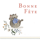 Bonne f&ecirc;te avec un chat joyeux et vibrant